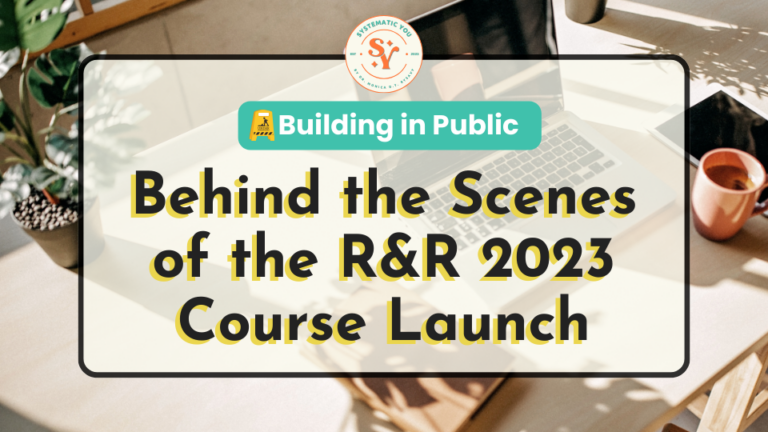 Behind the Scenes of a Course Launch: Master Classroom: Reflection & Roadmap, 2023